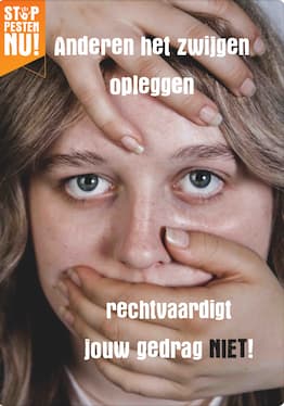 Poster anderen het zwijgen opleggen rechtvaardigt jouw gedrag niet